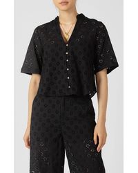Dex - Cutwork Embroidery Blouse - Lyst