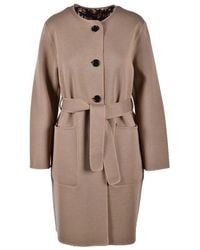 Fuzzi - Reversible Virgin Wool Coat - Lyst