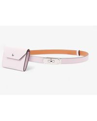 Hermès - Kelly Pocket 18 Belt Pale Calfskin Leather - Lyst