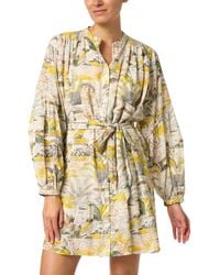 Chufy - Bruna Floral Cotton Silk Shirt Dress - Lyst
