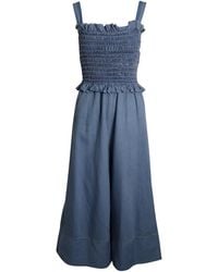 Sea - Ruched Sleeveless Jumpsuit - Lyst