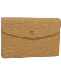 Louis Vuitton - Montaigne Leather Clutch Bag (pre-owned) - Lyst