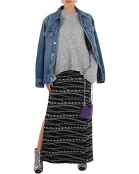 Rabanne - All Over Chain Print Midi Skirt - Lyst