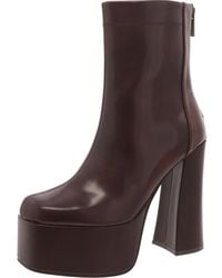 Steve Madden - Voyager Faux Leather Zipper Ankle Boots - Lyst