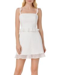 Aidan By Aidan Mattox - Lace Mini Cocktail And Party Dress - Lyst