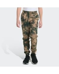 adidas - Kids' Elastic Waistband Woodland Camo Printed Cargo Joggers - Lyst