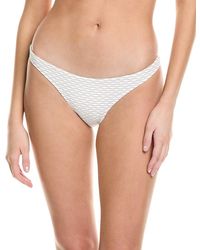 MILLY - Textured Waves Bikini Bottom - Lyst