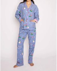 Pj Salvage - Flannel Pajama Set - Lyst