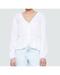 Dex - Lace Tied Blouse - Lyst
