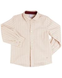 Pepa London - Striped Polo Collar Shirt - Lyst