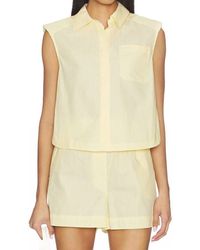 Jonathan Simkhai - Winslow Cropped Shirt - Lyst