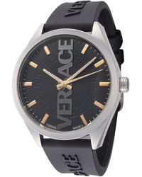 Versace - 42mm Black Quartz Watch Ve3h00723 - Lyst