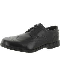 Rockport - Taylor Wp Wingtip Faux Leather Dressy Oxfords - Lyst