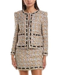 MILLY - Roman Tweed Ribbon Jacket - Lyst