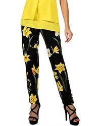 FRANK LYMAN - Floral Slim Pants - Lyst
