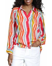Apny - Half-Plaket Pullover Blouse - Lyst