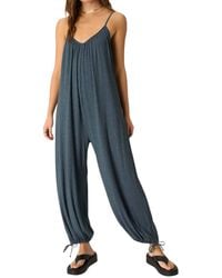 Project Social T - Let's Bounce Shirred Strappy Jumpsuit - Lyst