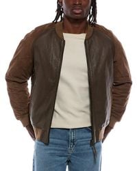 Blank NYC - Leather Bomber Jacket - Lyst