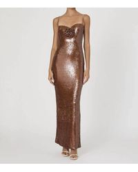 French Connection - Beatrice Sequin Strappy Corsage Maxi Dress - Lyst