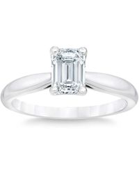 Pompeii3 - 1 5/8ct Emerald Cut Diamond Engagement Ring 14k White Or Yellow Gold Lab Grown - Lyst