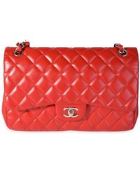 Chanel - Quilted Lambskin Classic Jumbo Double Flap Bag - Lyst