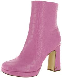 Circus by Sam Edelman - Freddie Faux Leather Ankle Booties - Lyst