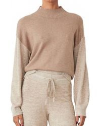 Monrow - Organic Cotton Cashmere Funnel Neck Sweater - Lyst