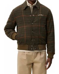 Les Deux - Varsity Houndstooth Jacket - Lyst
