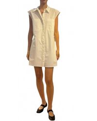FRAME - Sleeveless Button Down Shirt - Lyst