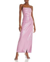 Halston - Alania Sequined Pleated Evening Dress - Lyst
