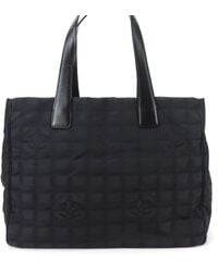 Chanel - Travel Line Canvas Tote Bag (pre-owned) - Lyst