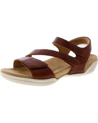 Halsa - Denia Leather Comfort Wedge Sandals - Lyst