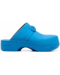 Ferragamo - Ferragamo Gancini Raised Logo Clogs - Lyst