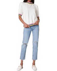 Sugarlips - Vivid Dreams Trim French Terry Knit Short Sleeve Top - Lyst