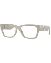 Versace - Eyeglasses Square Full Rim, Light Frame And Clear Demo Lenses Lens Ve3368U5501 - Lyst