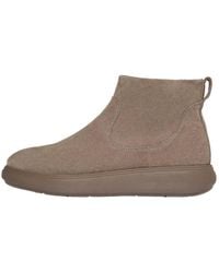 Fitflop - Iq-Comff Suede Zip Bootie - Lyst