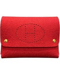 Hermès - Evelyne Synthetic Clutch Bag (pre-owned) - Lyst