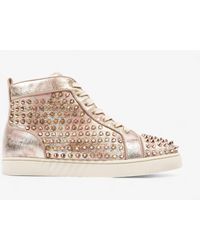 Christian Louboutin - Louis Orlato High Top Mix Bronze Patent Leather - Lyst