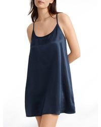 PJ Harlow - Allie Satin Chemise - Lyst