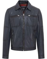 Infinity Leather - Classic Leather Biker Jacket - Lyst