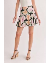 Sage the Label - Meadows Flare Mini Skirt - Lyst
