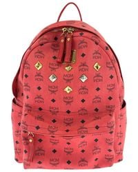 MCM - Visetos Leather Backpack - Lyst