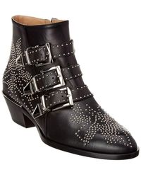 chloe studded boots