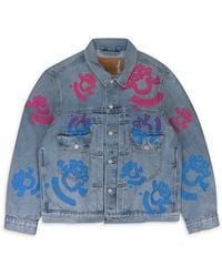 DENIM TEARS - Light Bstroy Tears Type-2 Denim Jacket - Lyst