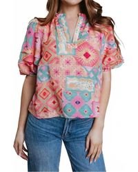 Laroque - Alix Puff Sleeves Blouse - Lyst