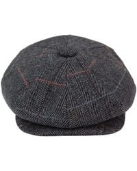 Infinity Leather - Peaky Blinders Herringbone Flat Hat - Lyst