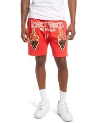 ICECREAM - Lemon Shorts Tomato Embroidered Cone Patch Drawstring Frog505 - Lyst