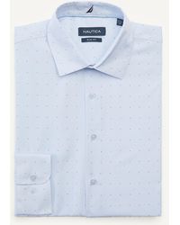 Nautica - Slim Fit Wrinkle-resistant Dress Shirt - Lyst