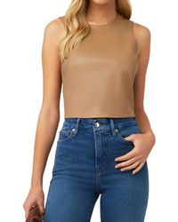 GOOD AMERICAN - Better Than Leather Shell Top - Lyst