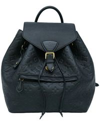 Louis Vuitton - Montsouris Leather Backpack Bag (pre-owned) - Lyst